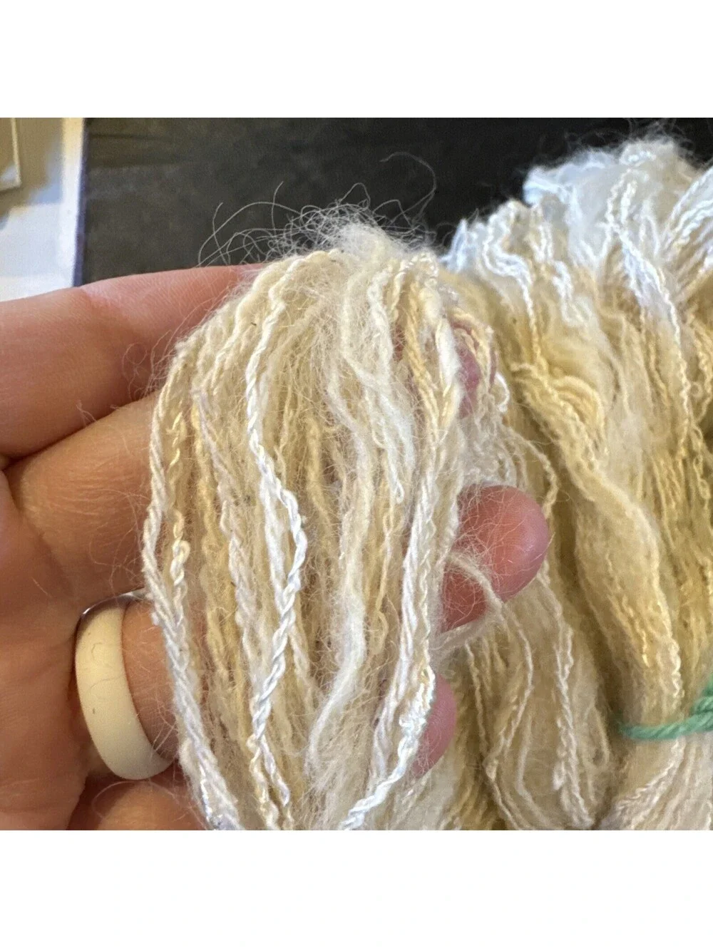 New Vintage Handmade Wool Mixed Fiber Warping .589 LBS Made In Maine